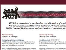 Tablet Screenshot of folkdancers.org